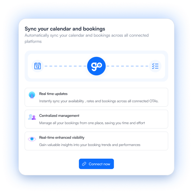 calendar and bookings sync modal