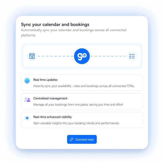 calendar and bookings sync modal