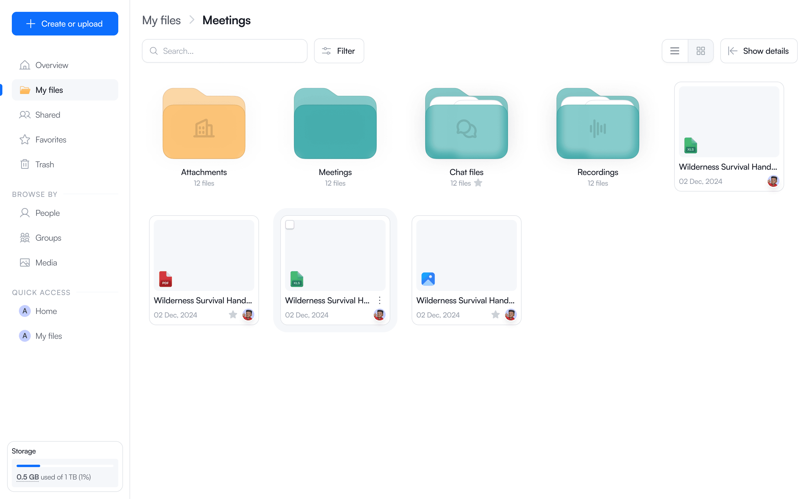 Customize folder - Attachments
