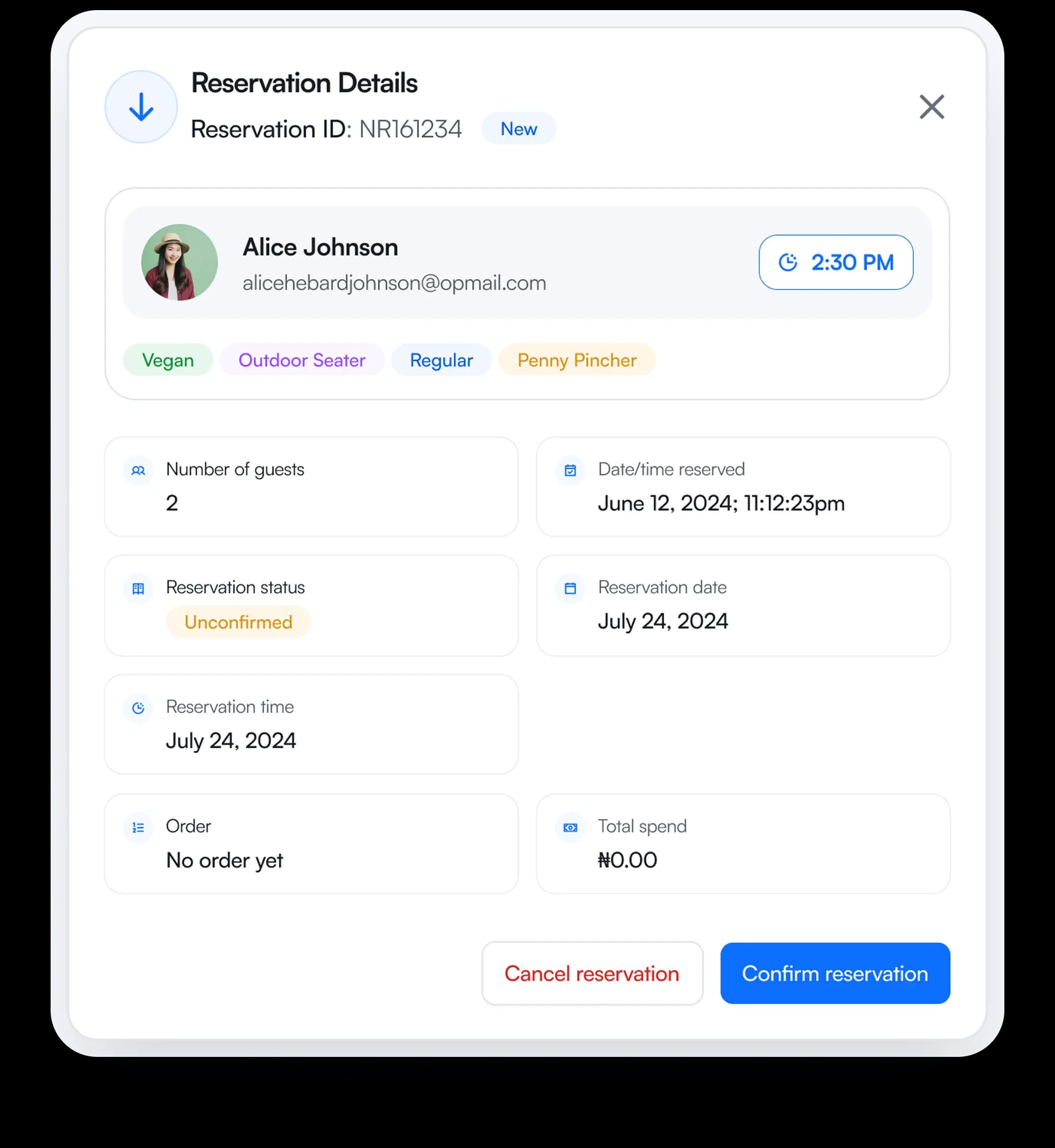 Smart Order & Reservation Management
