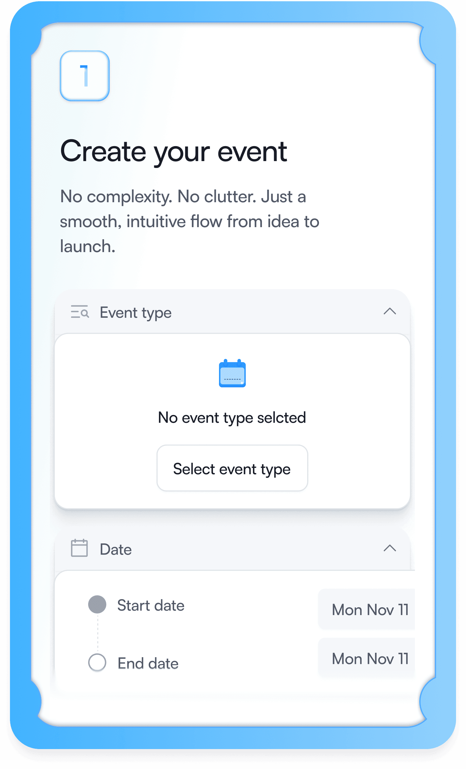 Create your event